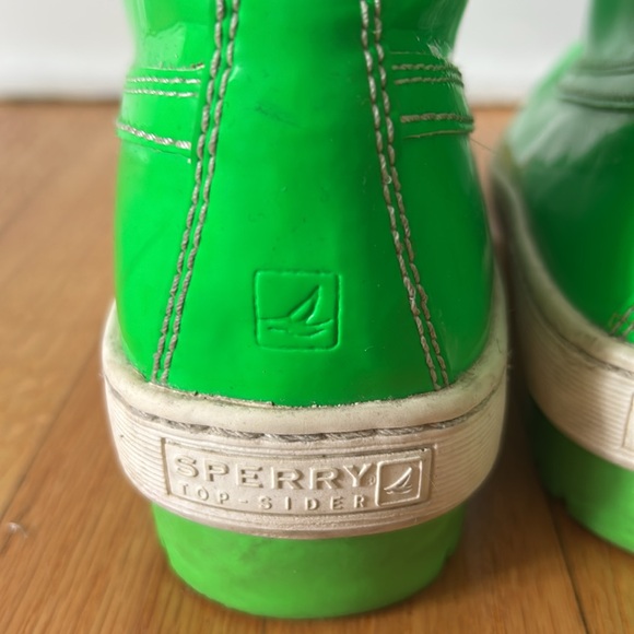 Neon Green Sperry Top- Sider Snow Boots - Picture 7 of 11
